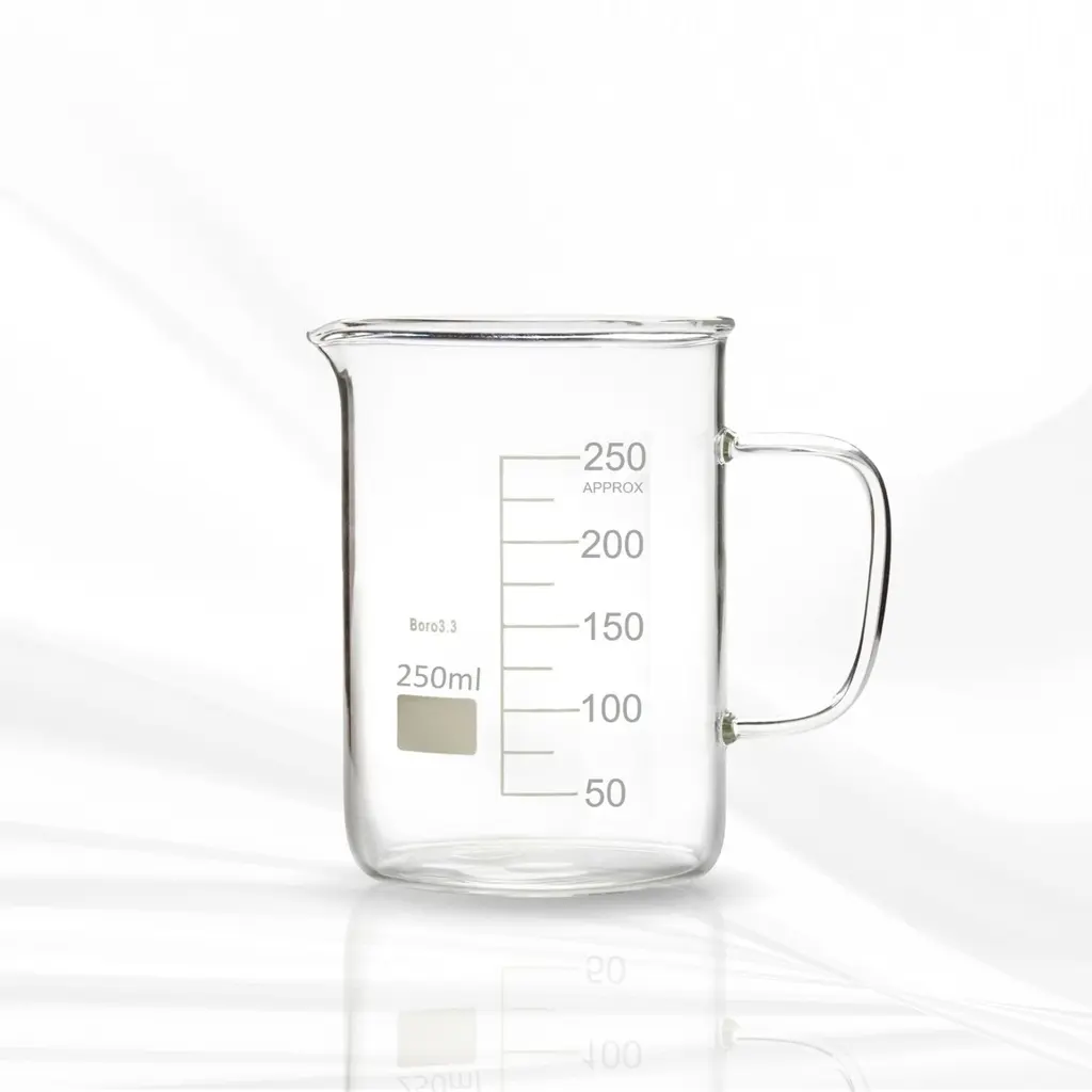 Beaker, Tall Form, With Spout, Borosilicate Glass 150 ml